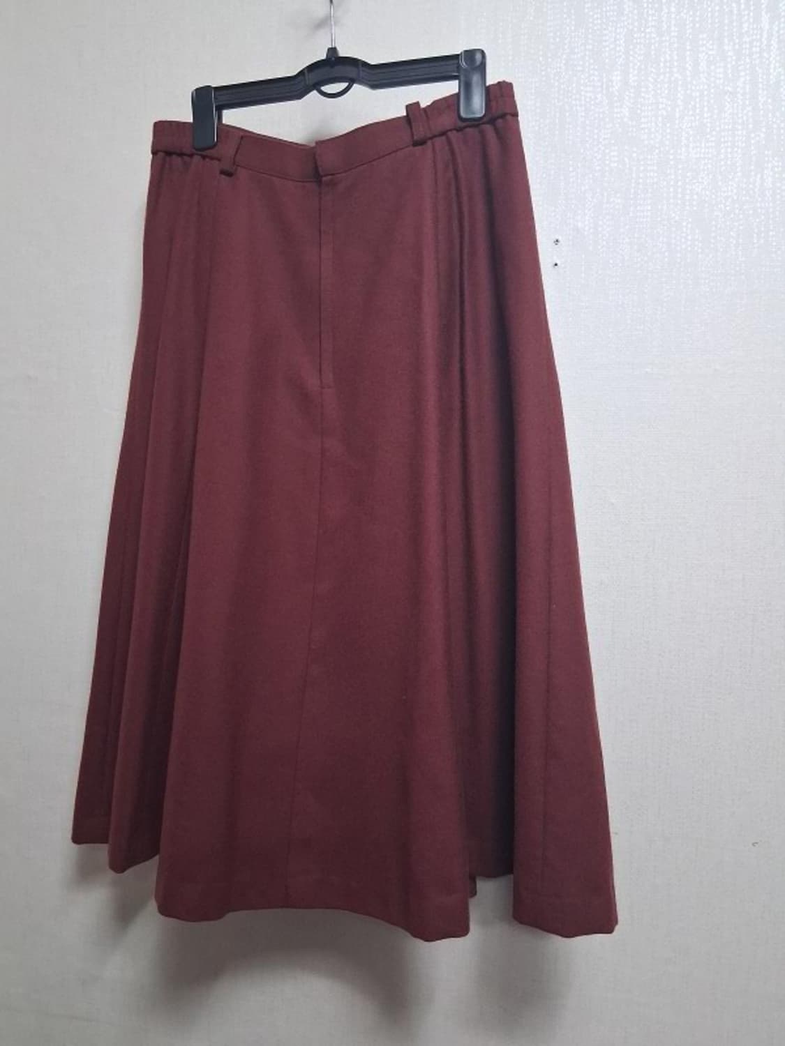 일본빈티지수입 자주색  순모모직 플레어스커트 28 29인치
자주색 
순모 상품이미지2