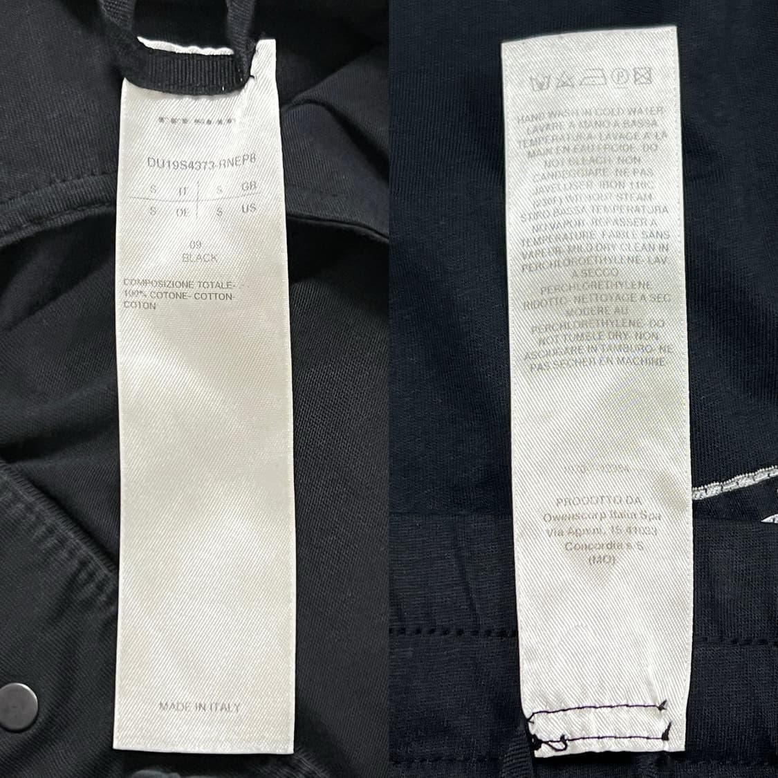 릭오웬스 19SS 다크쉐도우 드로우스트링 패치 크롭 배기 팬츠 블랙 상품이미지8