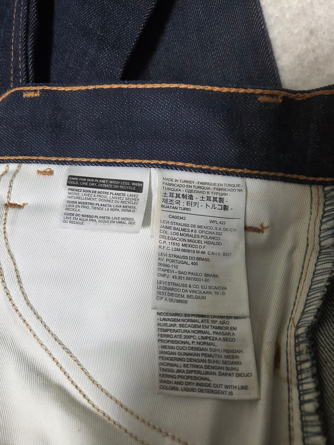 리바이스 517 오렌지탭 새상품 데님 팬츠 상품이미지5