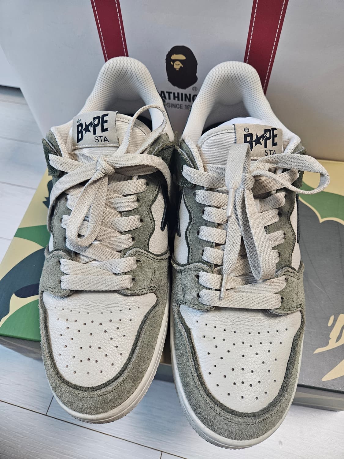 베이프 BAPE SK8 STA #4 M1 Olive 상품이미지2