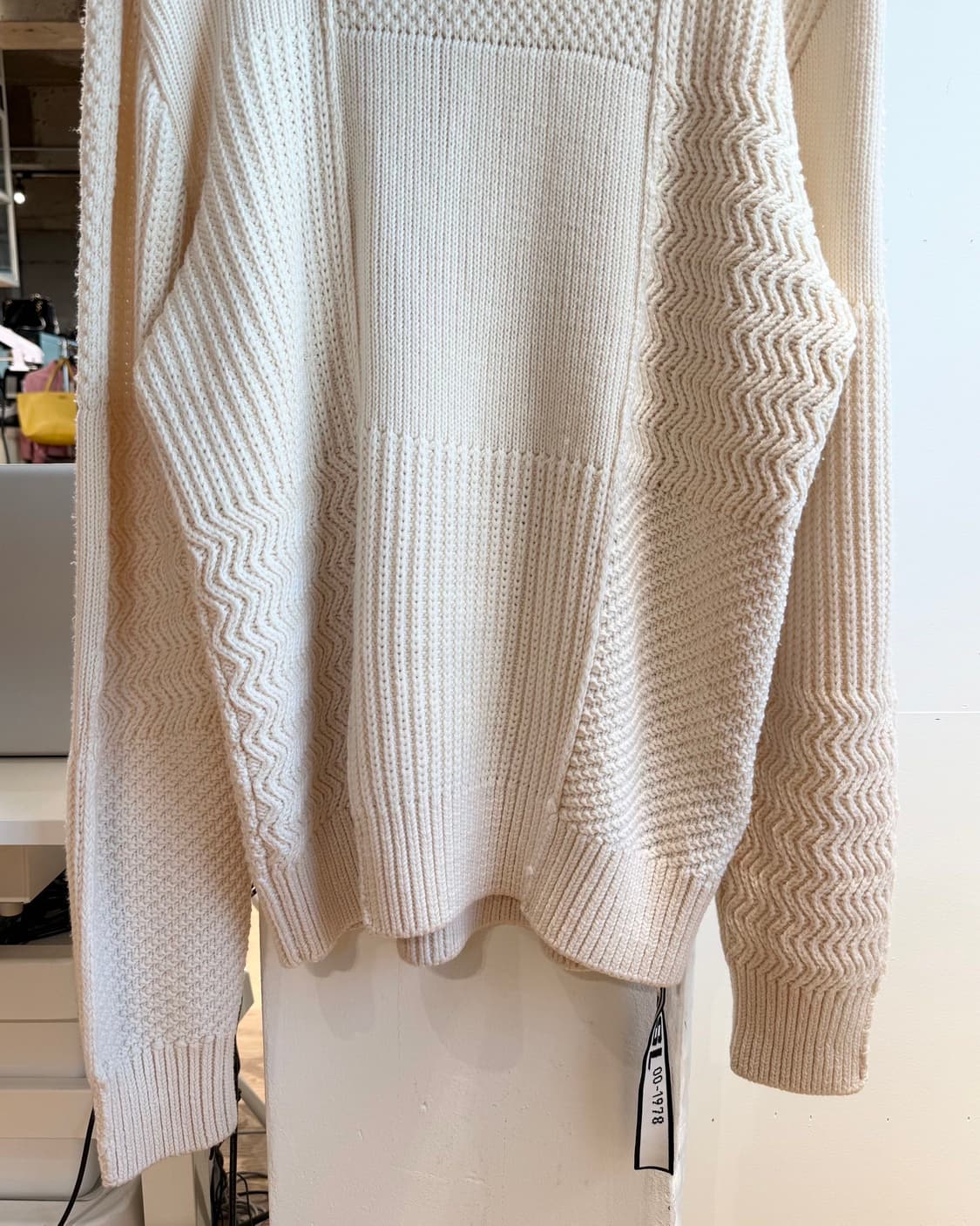 디젤 아이보리 패치워크 울 니트  상품이미지5