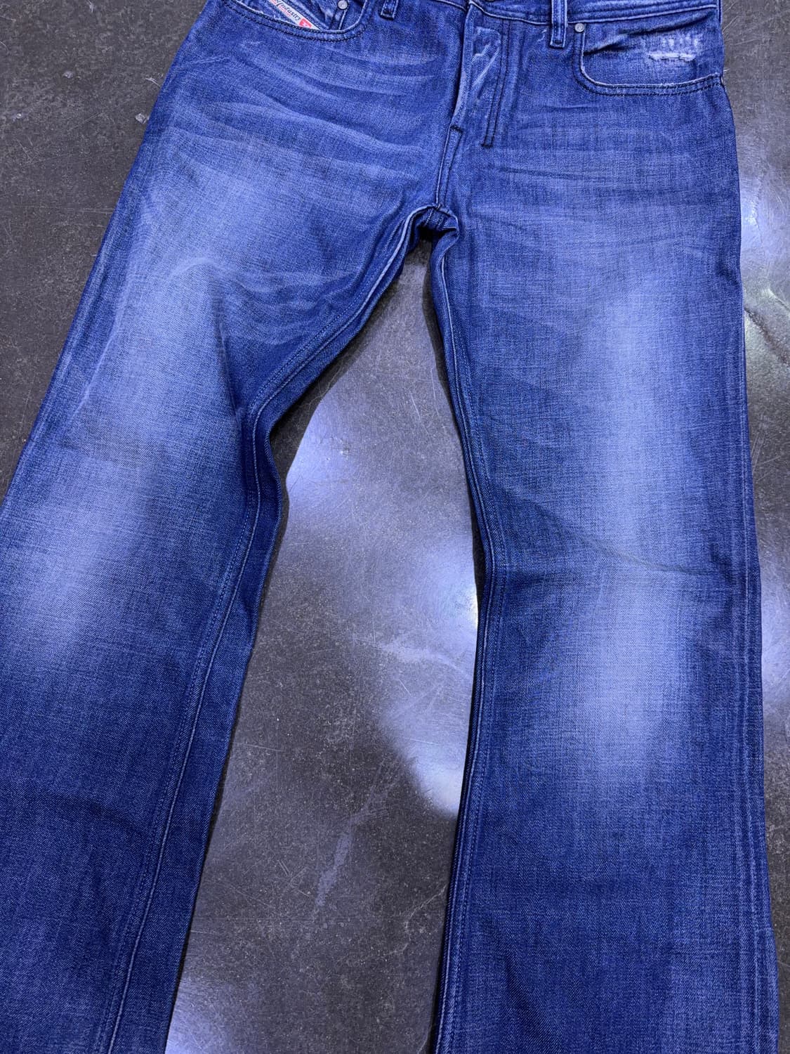 디젤 빈티지 중청 라인 워싱 플레어 부츠컷 데님팬츠 31 상품이미지5