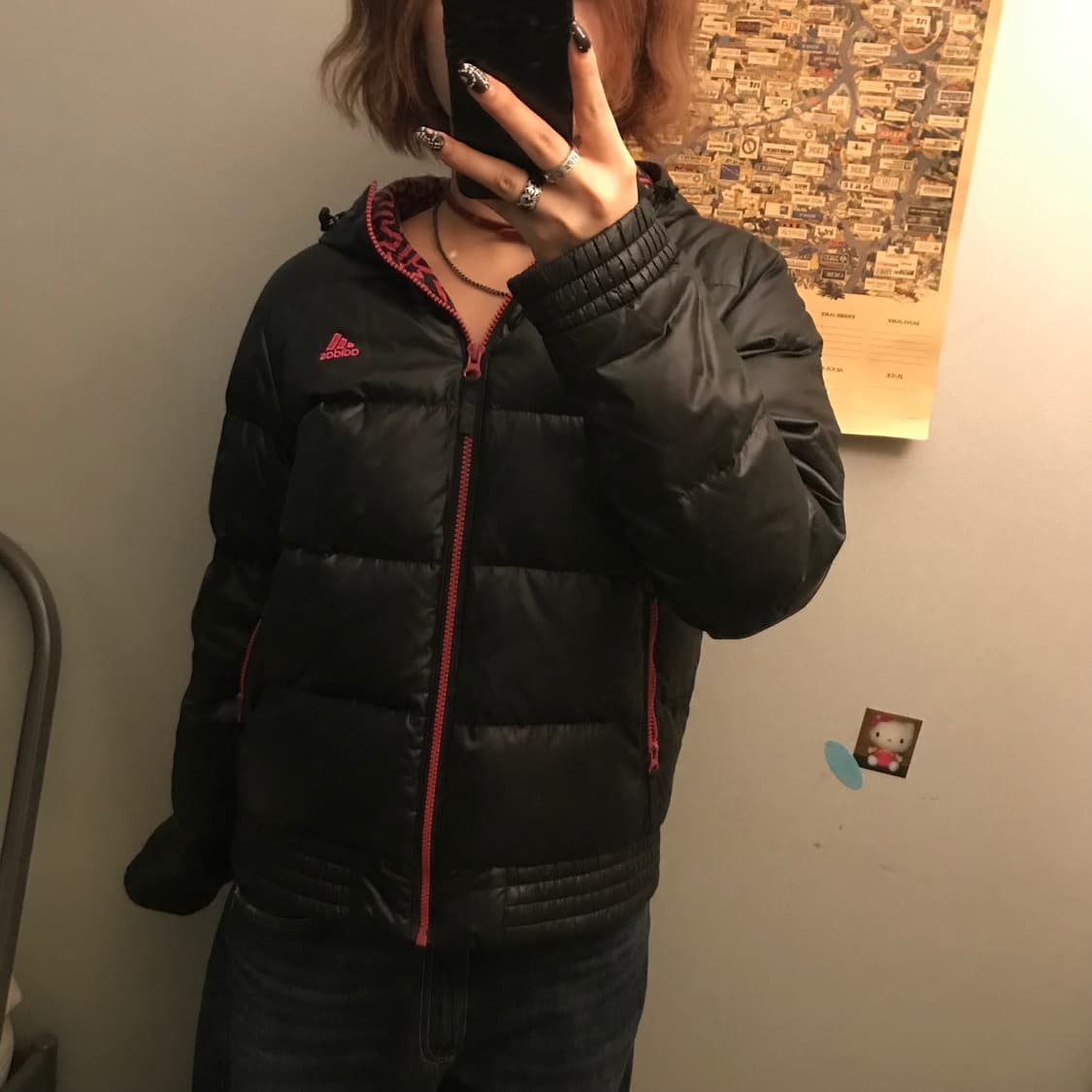 NIKE 나이키 핫핑크 고스펑크 갸루 패딩 상품이미지2