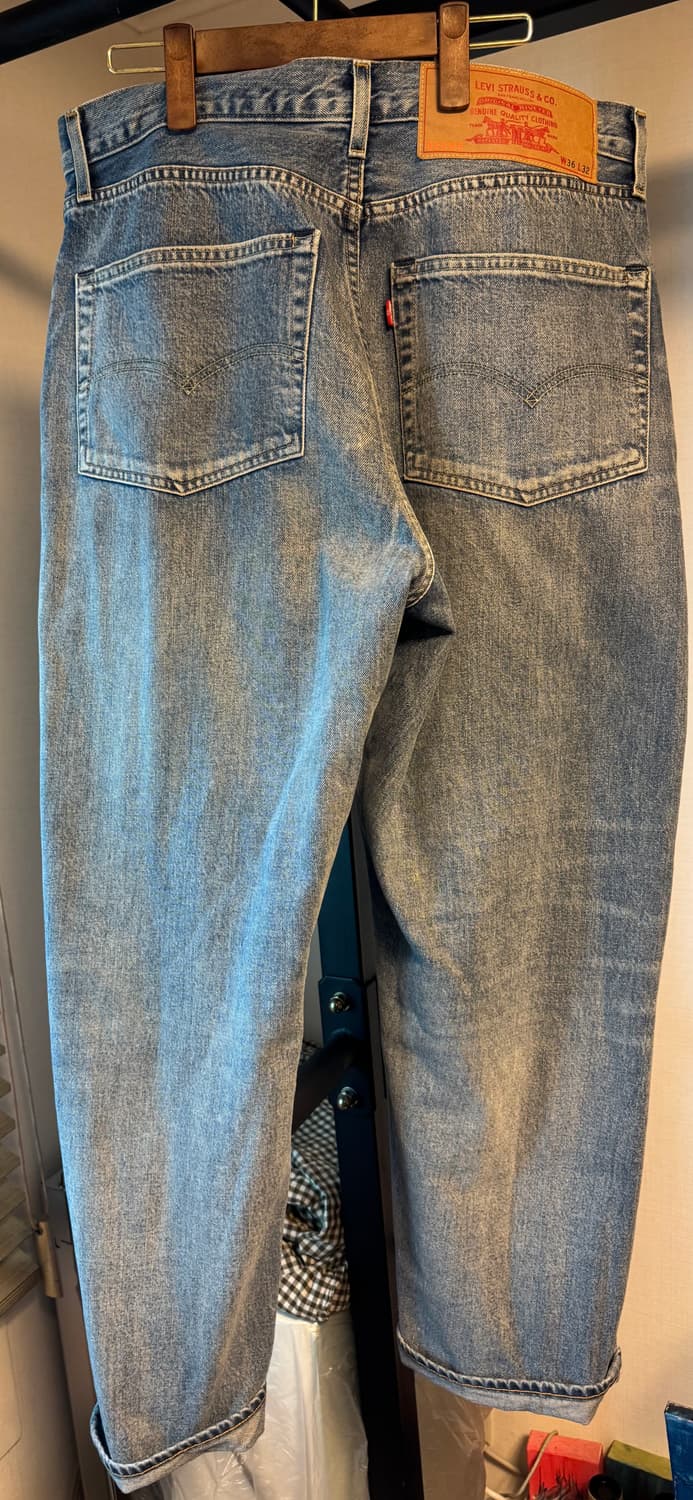 빔즈 x 리바이스 슈퍼 와이드 데님 진스 36사이즈 상품이미지6