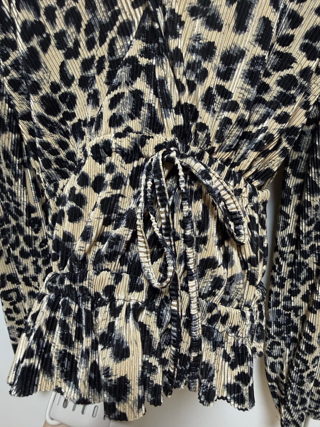 zara 레오파드 랩 블라우스 상품이미지5