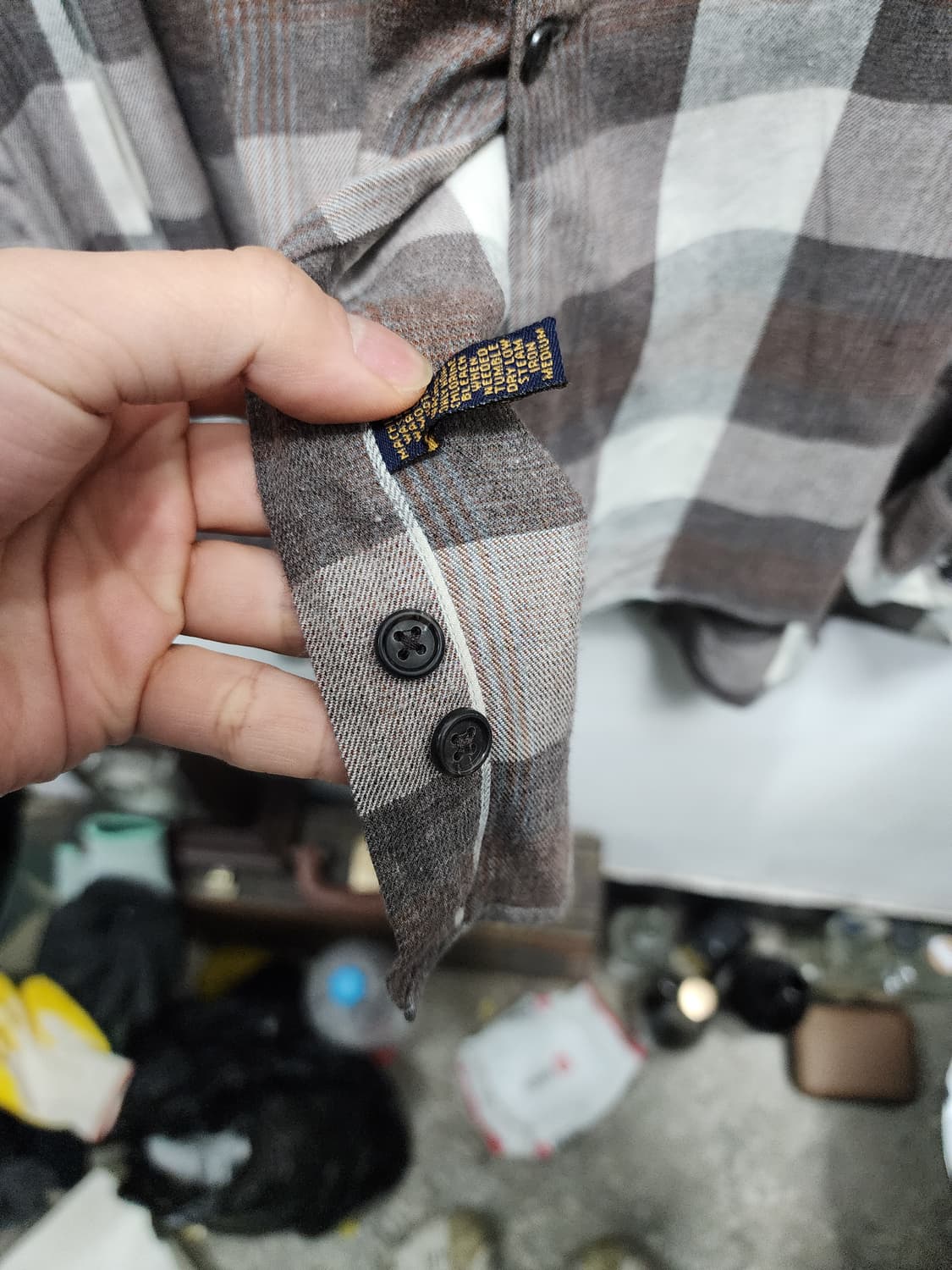 COACH 코치 USA 브라운 체크 셔츠  상품이미지3