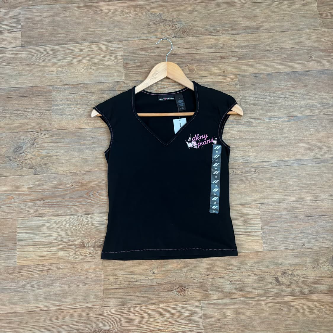 DKNY 티셔츠 민소매 M 55 새제품 블랙 라이크라  상품이미지1