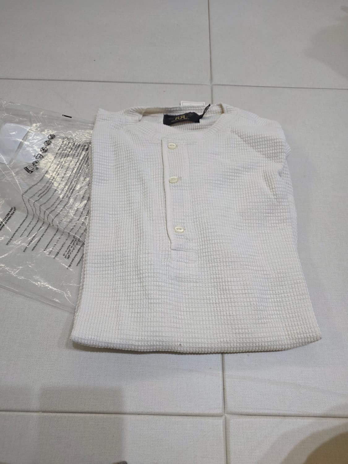 RRL 랄프로렌 와플 헨리넥 셔츠 M 새상품 상품이미지1