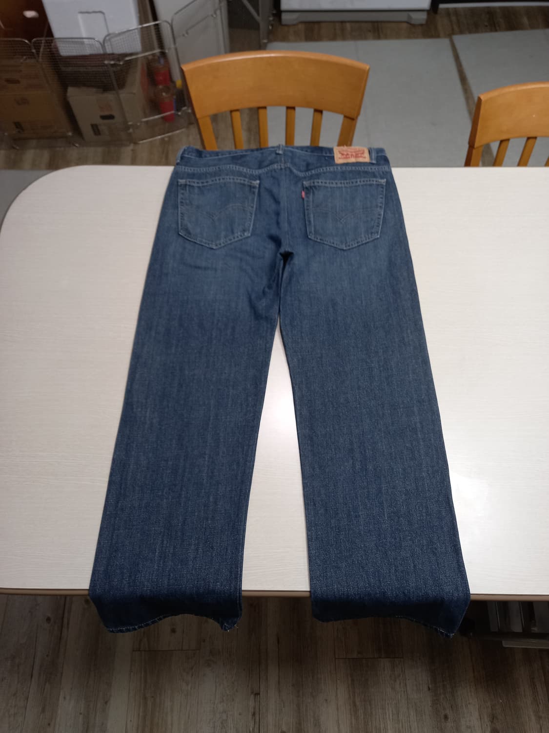 38 리바이스569 워싱 와이드진 진청 38-157 상품이미지2