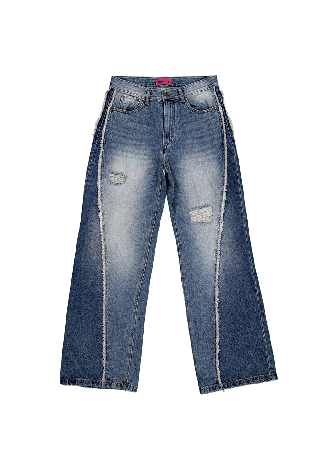 우알롱 멜로우 워싱 와이드 데님 상품이미지3