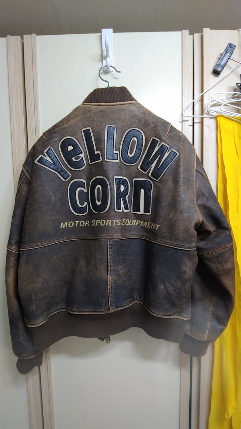 옐로우콘 빈티지 소가죽 레더 자켓 상품이미지1