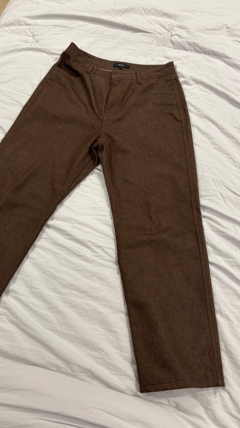 아모멘토 컬러드 데님 브라운 L 상품이미지2