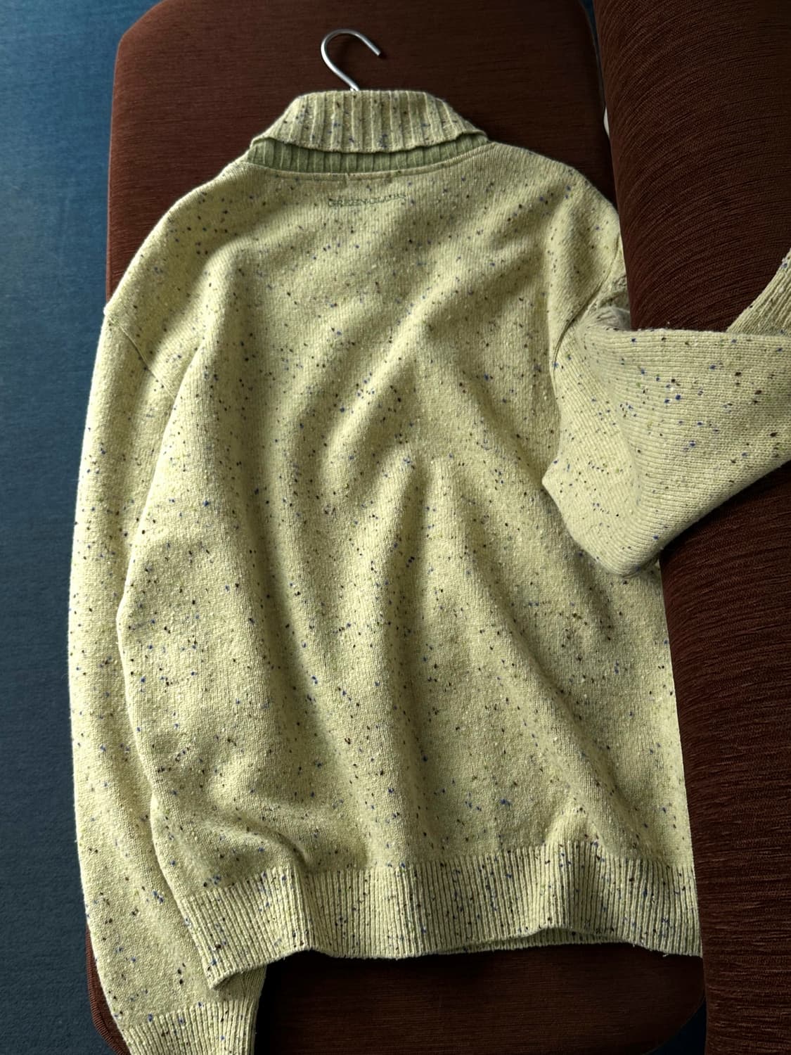 Middle gauge design pattern shawl collar 상품이미지5