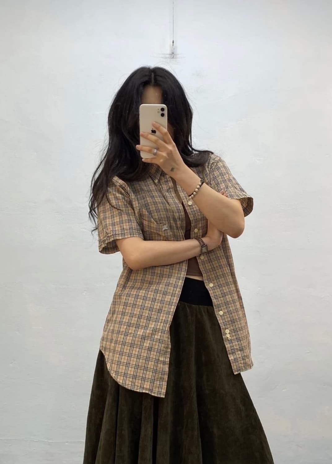 [8526]Burberry beige short sleeve shirt 상품이미지3