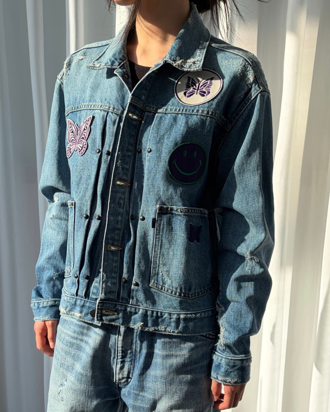 (새상품)[2]니들스 어소티드 패치 데님 자켓 인디고 상품이미지1