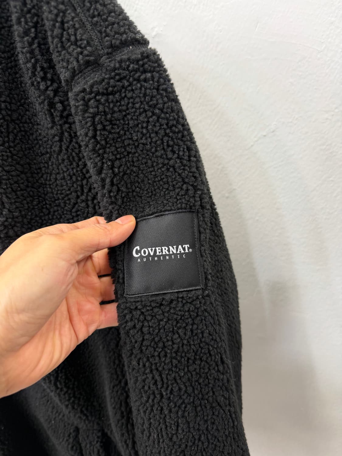 정품) 커버낫 뽀글이 플리스 리버시블 양면 블랙 105 상품이미지3