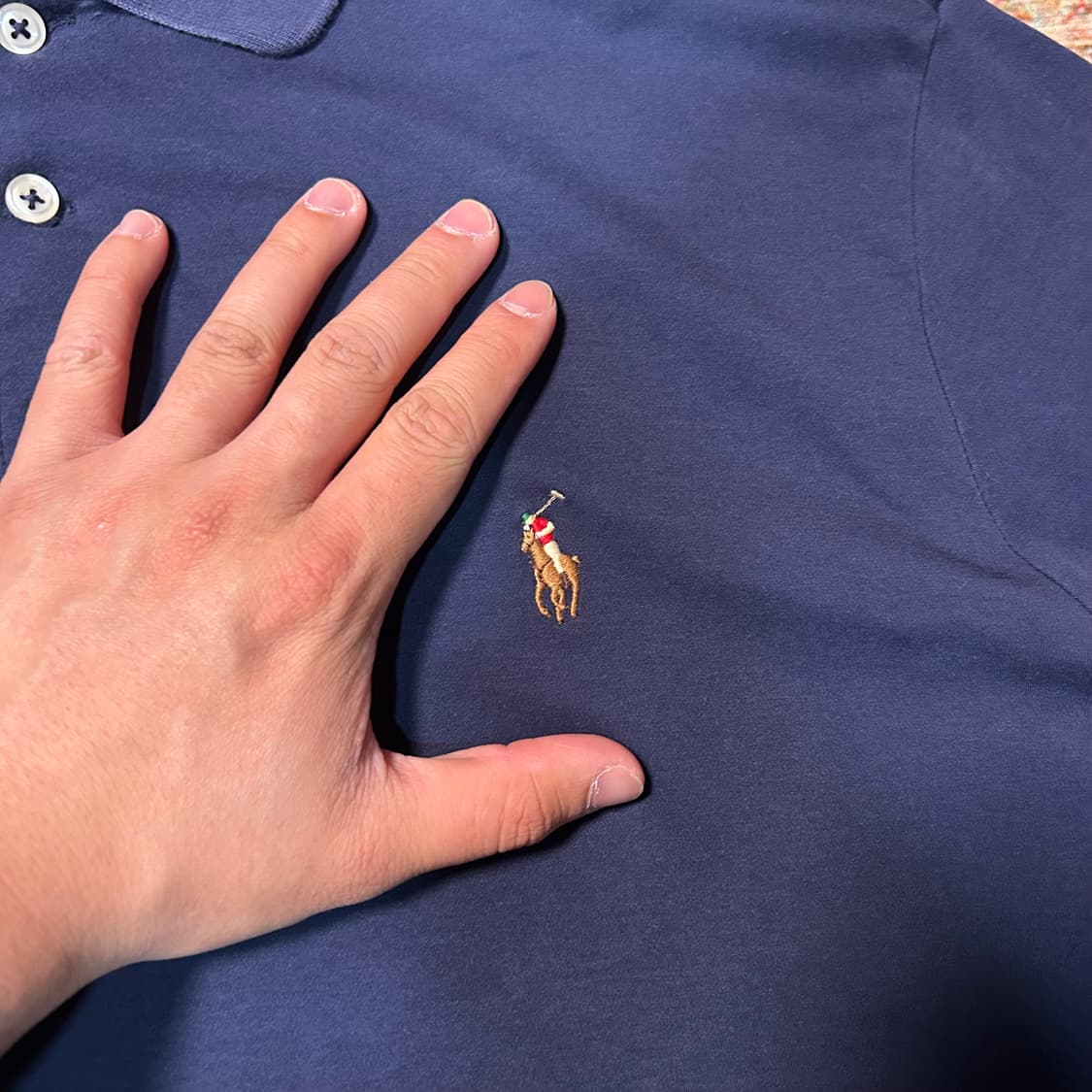[L] 폴로 랄프로렌 큐알택 3버튼 포니 로고 카라 반팔 상품이미지4