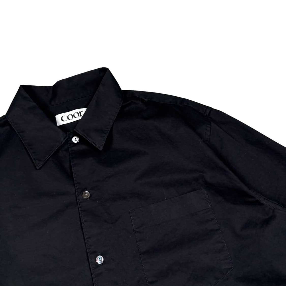 쿠어 블랙컬러 원포켓 셔츠 상품이미지2