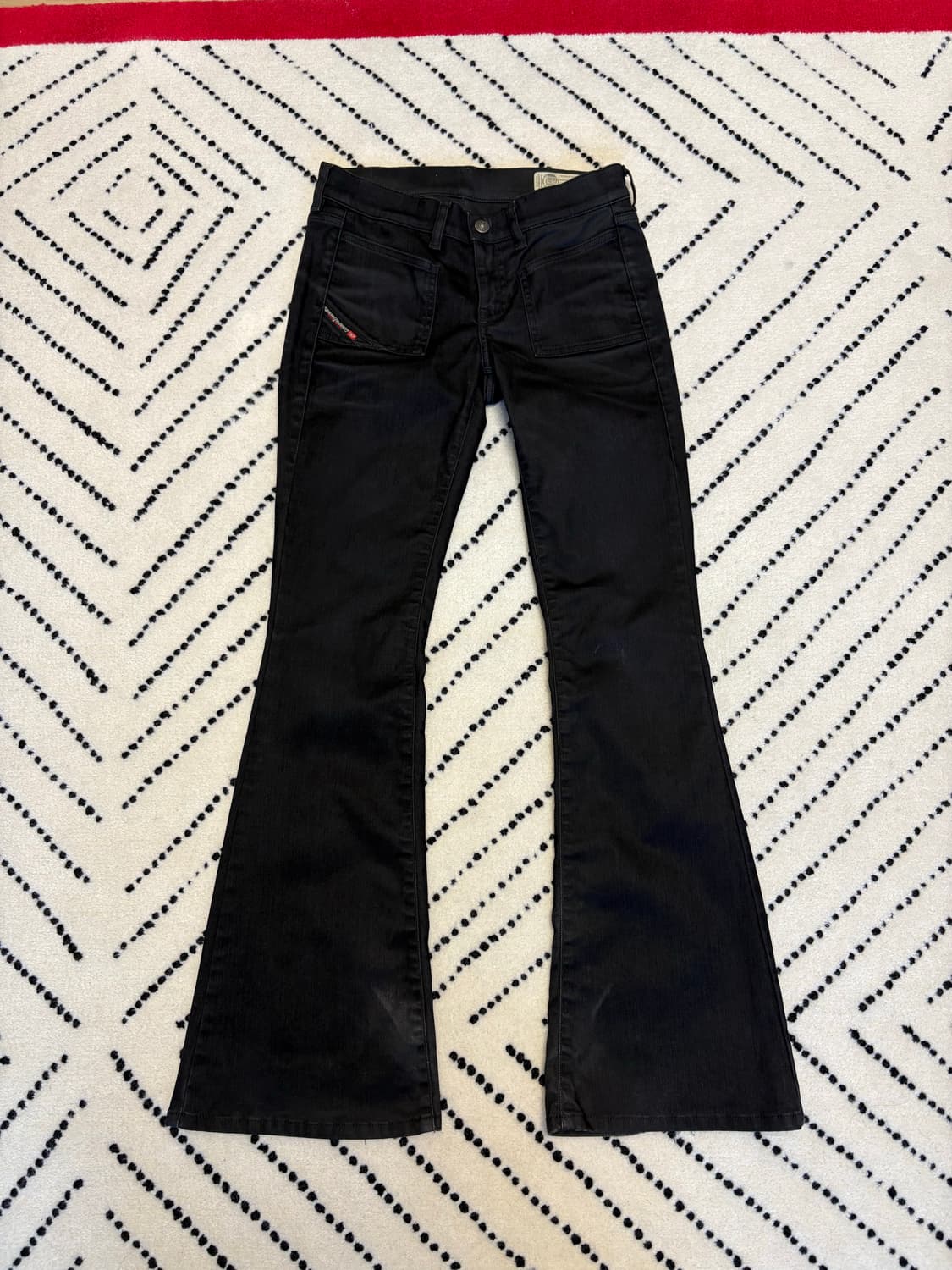 디젤 왁싱 부츠컷 데님 로우웨이스트 26 상품이미지2