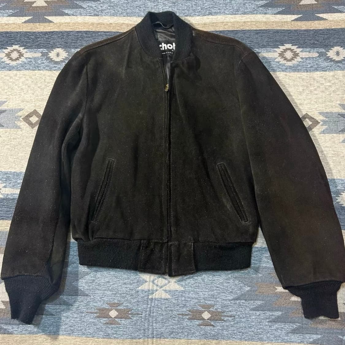 Shott 80s USA 빈티지 스웨이드 MA-1 자켓 상품이미지1