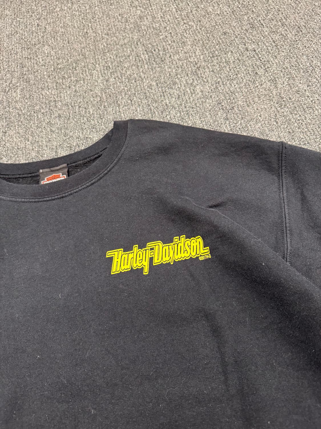 L)할리데이비슨 빈티지 백프린팅 기모 스웻셔츠 상품이미지5
