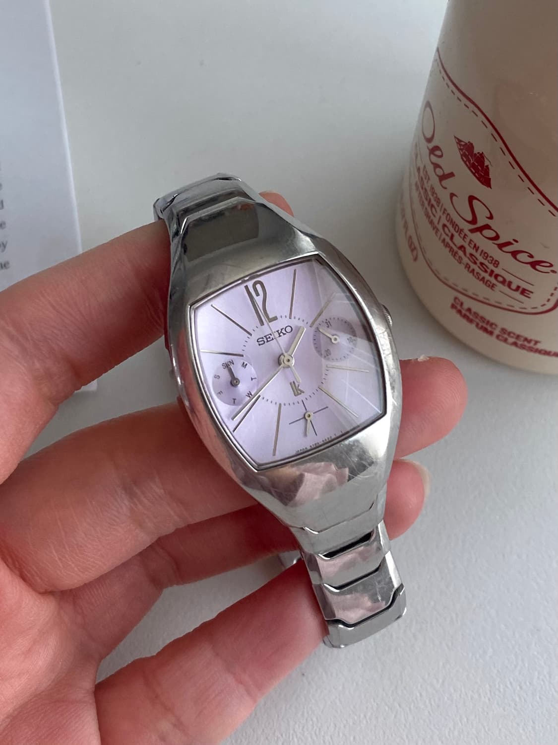 Seiko 세이코 lk 루키아 쉘 실버 라벤더퍼플 상품이미지3