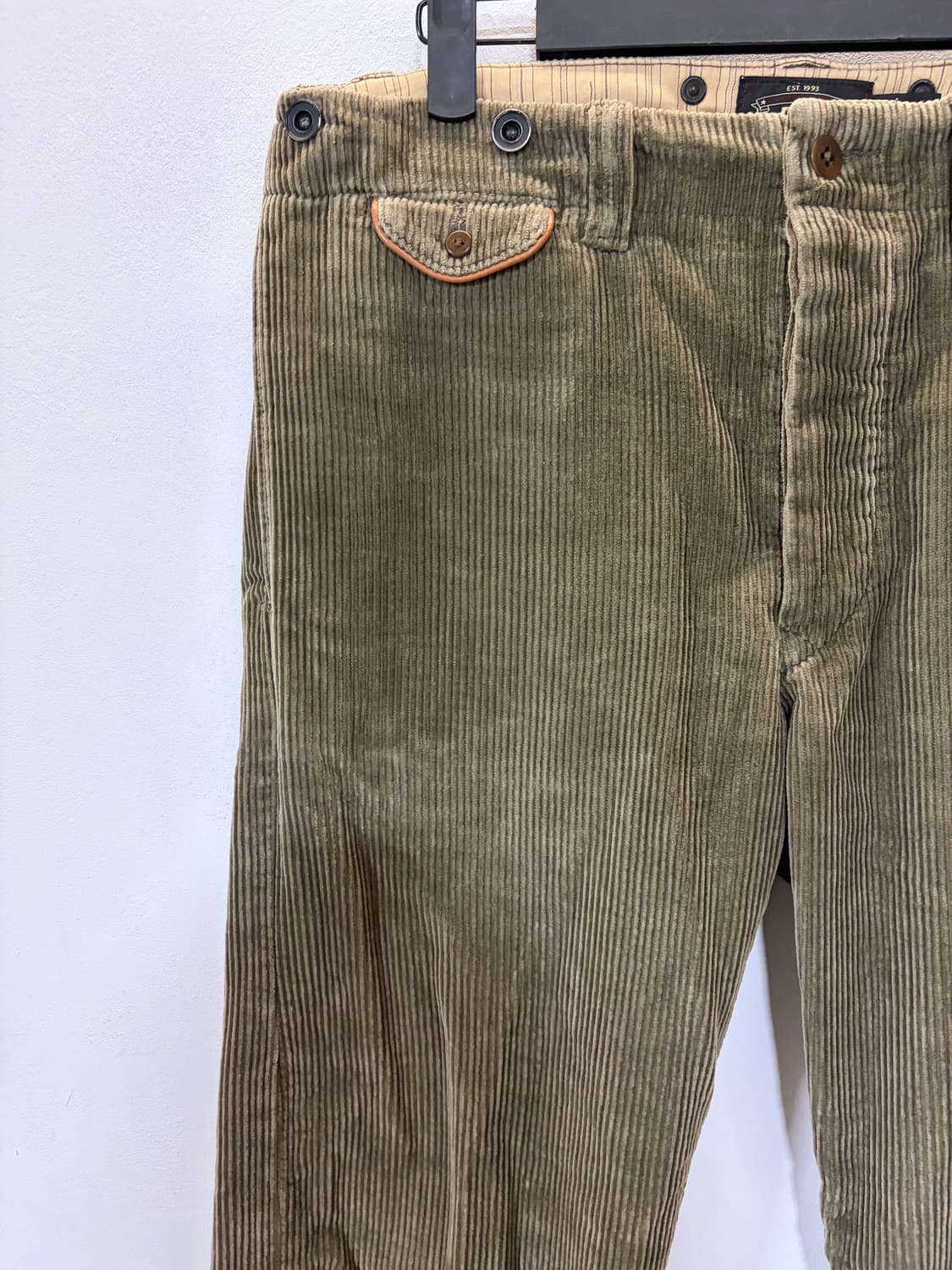 더블알엘 코듀로이 팬츠 32 (올리브) 상품이미지3