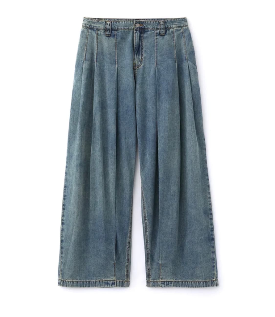 DNSR 디앤써 멀티플리츠 데님 블루 L 상품이미지5