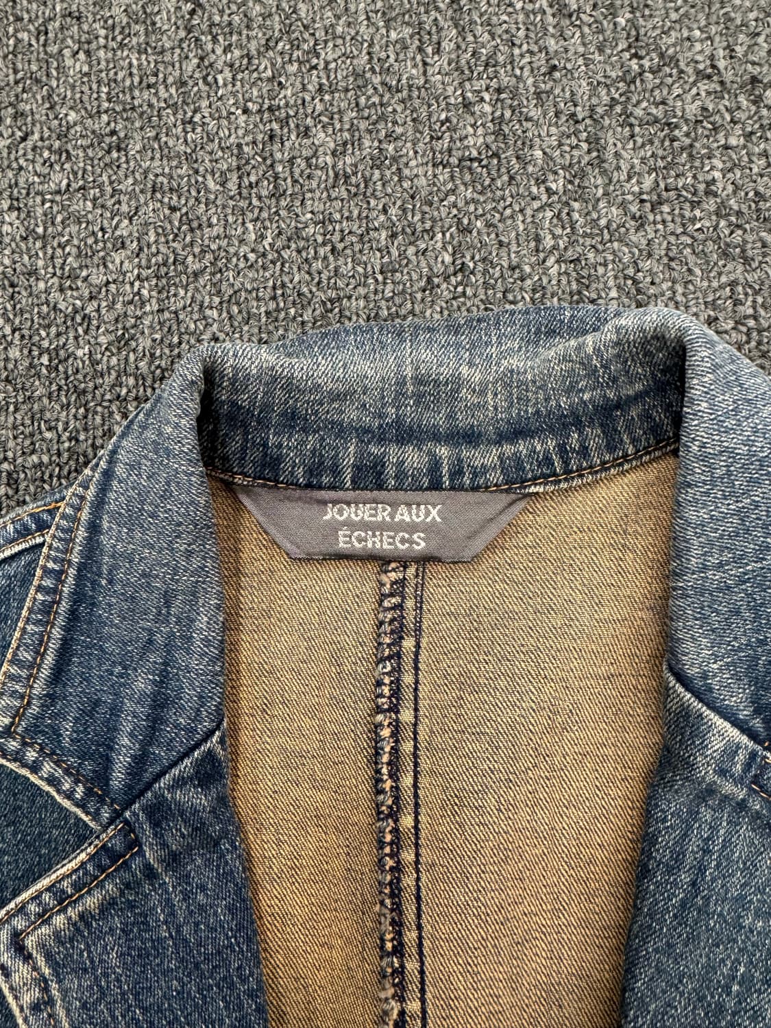 M)Japanese vintage 여성 데님 블레이저 자켓 상품이미지3