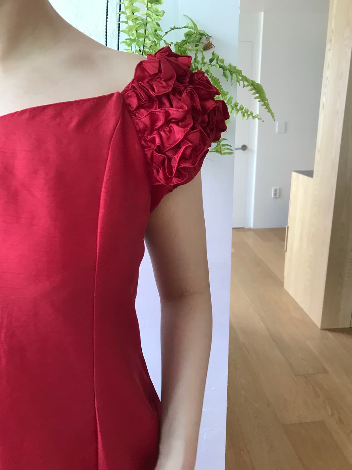 vintage red frill dress 상품이미지8