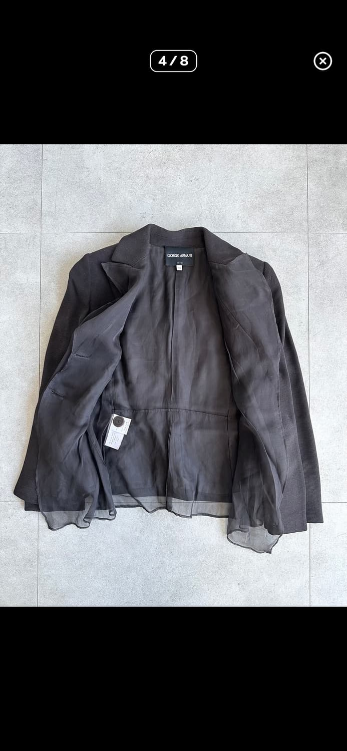 조르지오 아르마니 아카이브 실크 쉬폰 레이어드 블레이저 상품이미지4