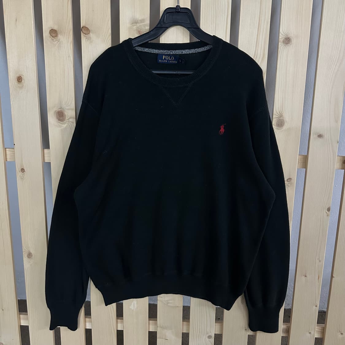 (L) 폴로 랄프로렌 블랙 라운드 니트 상품이미지1