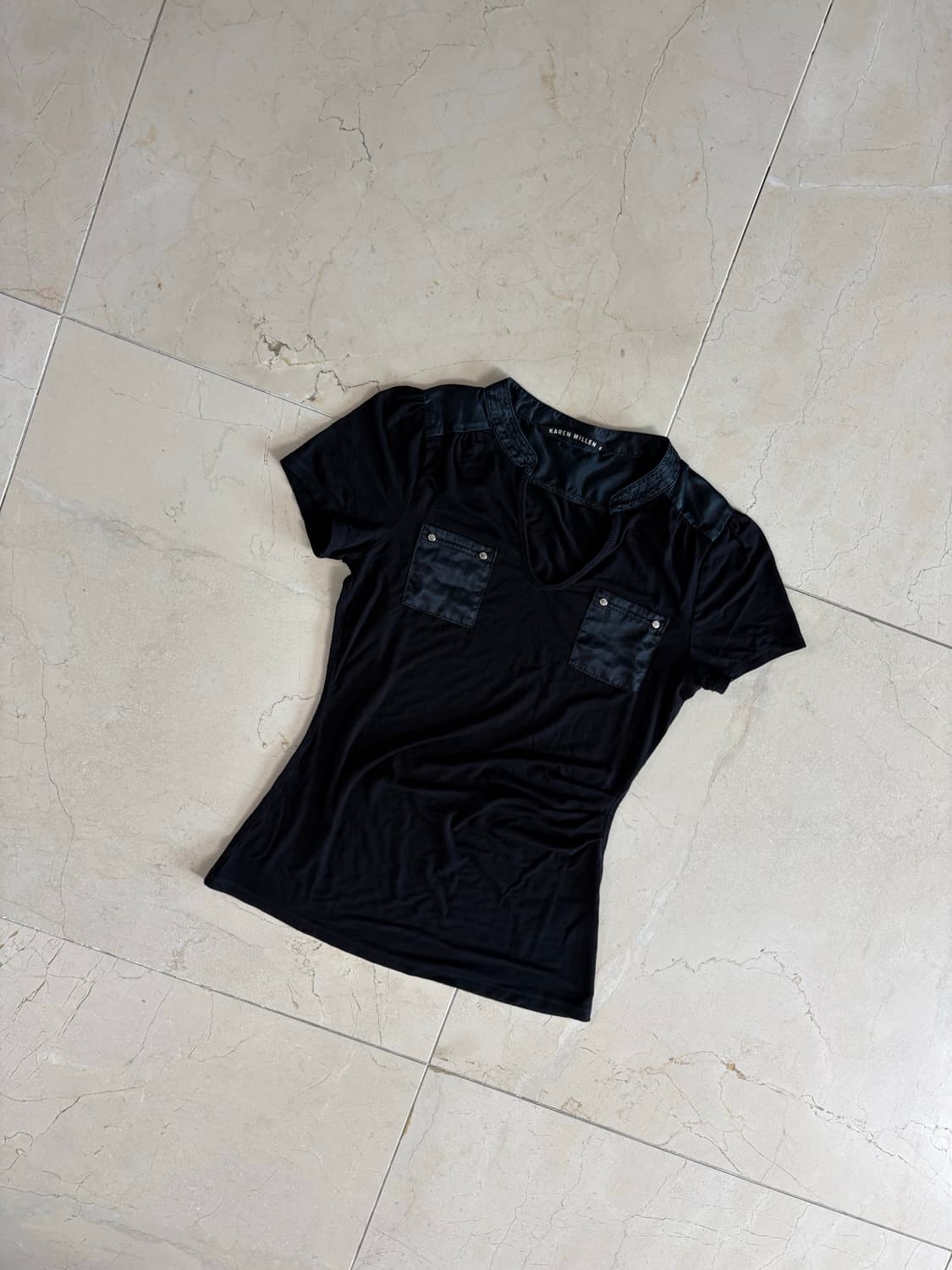 Karen Millen Pocket Detail Tee 상품이미지5
