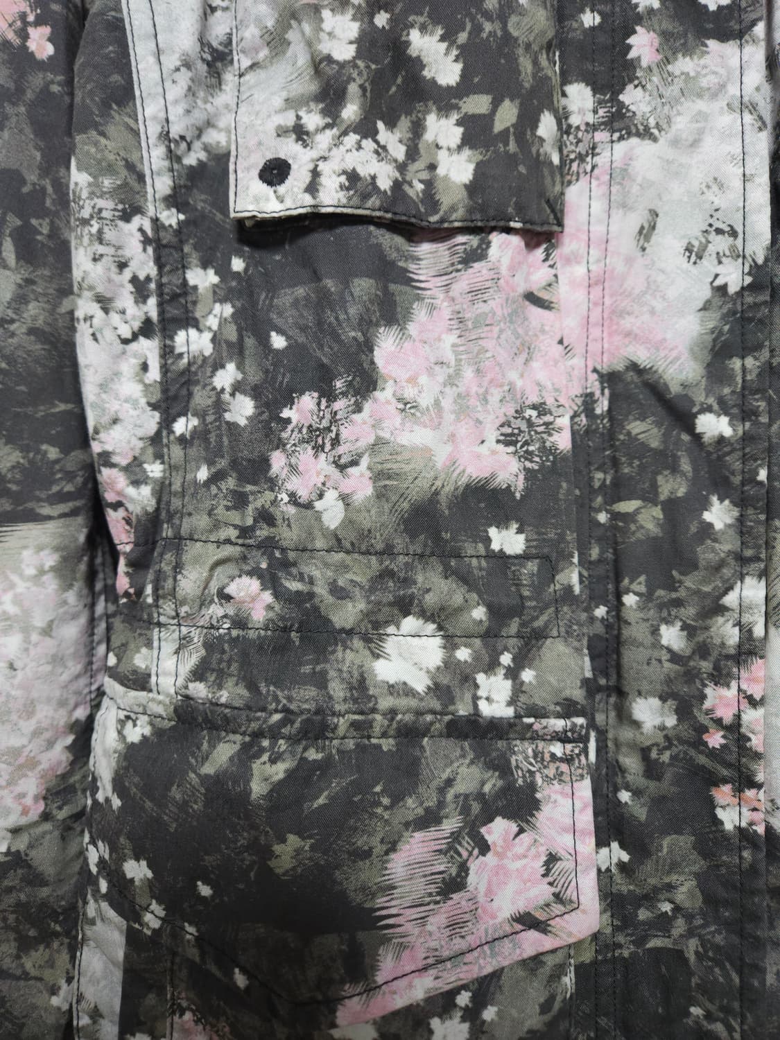 게스 체리블라썸 플라워 야상 자켓 (85/XS) 상품이미지6