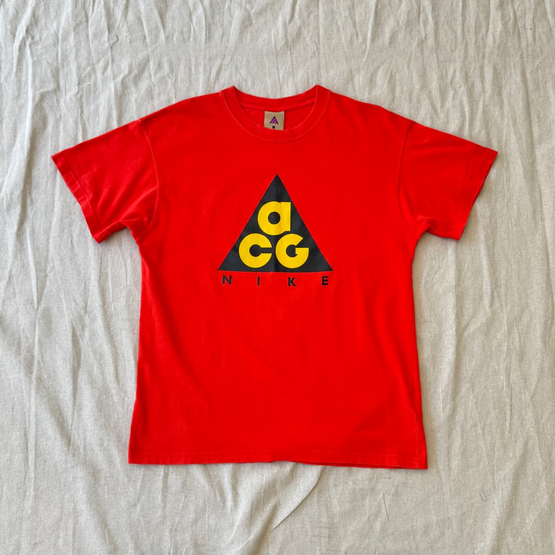 나이키 acg 자이언트로고 오렌지 반팔 L 상품이미지1