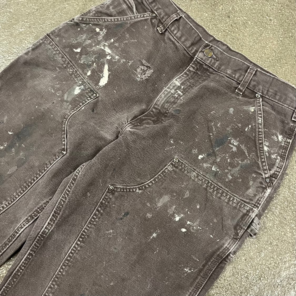 Carhartt 브라운 더블니 팬츠 (34“) 상품이미지2