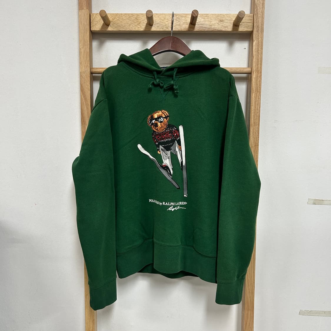 폴로 랄프로렌 폴로 베어 후드티 그린 상품이미지3