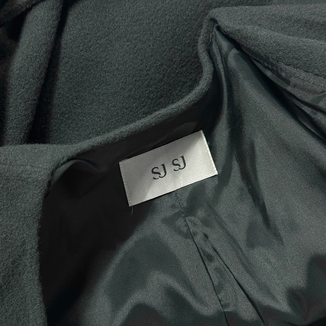 SJSJ 울 캐시미어 벨티드 롱 코트 상품이미지2