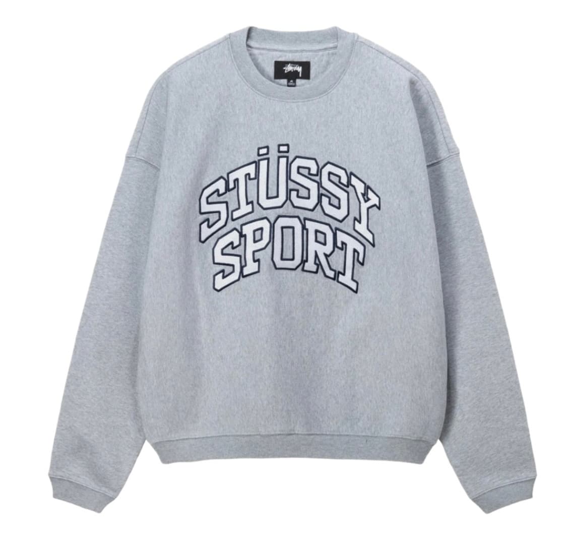 [XL] 스투시 릴렉스드 오버사이즈드 크루넥 그레이 헤더 상품이미지1