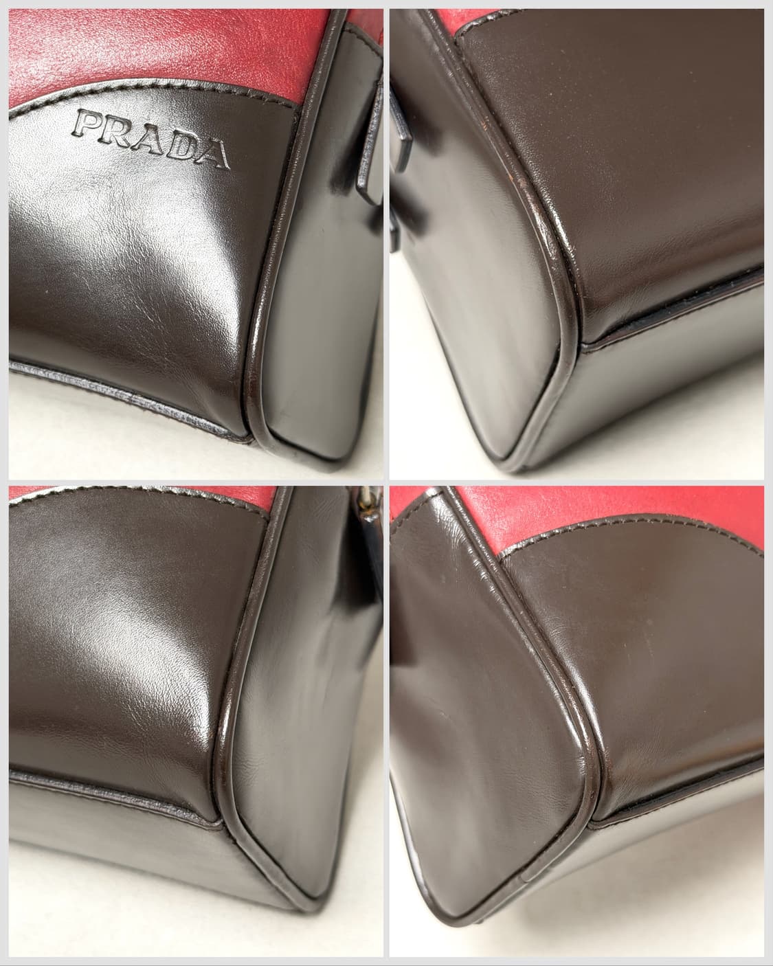 프라다 투톤 카프스킨 볼링 숄더백 상품이미지6