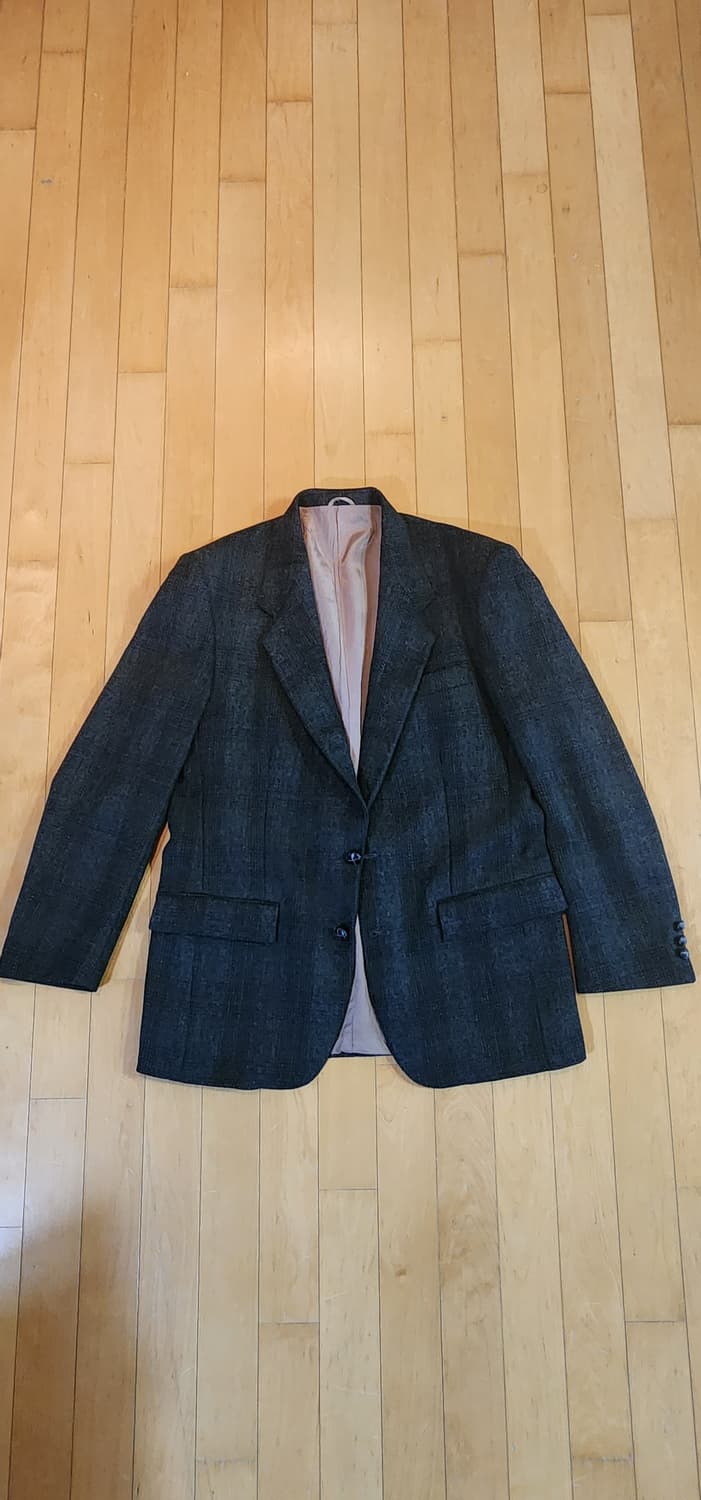 진그레이 모직 트위드자켓 L~슬림XL 상품이미지4