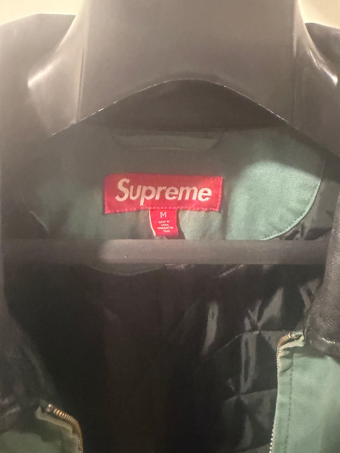 슈프림 레더칼라 유틸리티 자켓 그린M 상품이미지2