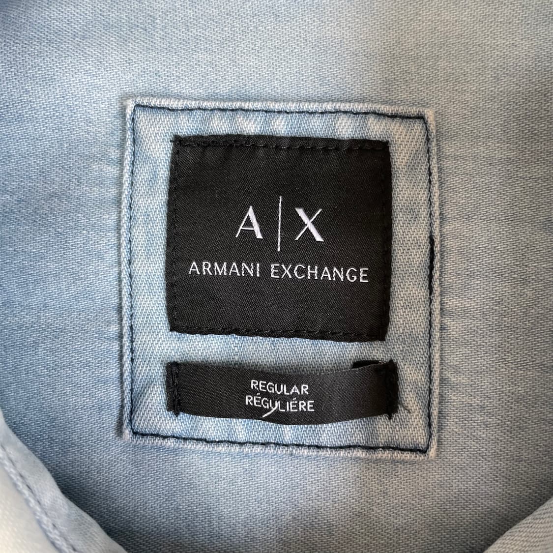 아르마니 익스체인지 레귤러 데님 셔츠 95 상품이미지5