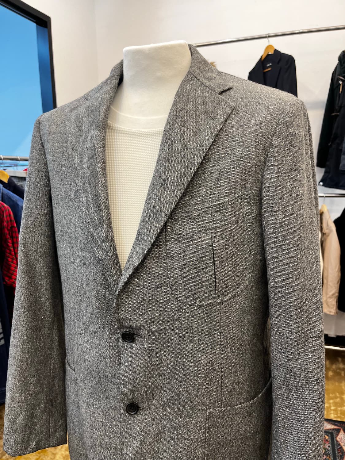 버버리 엘보우 패치 울 테일러드 블레이저 자켓 상품이미지3