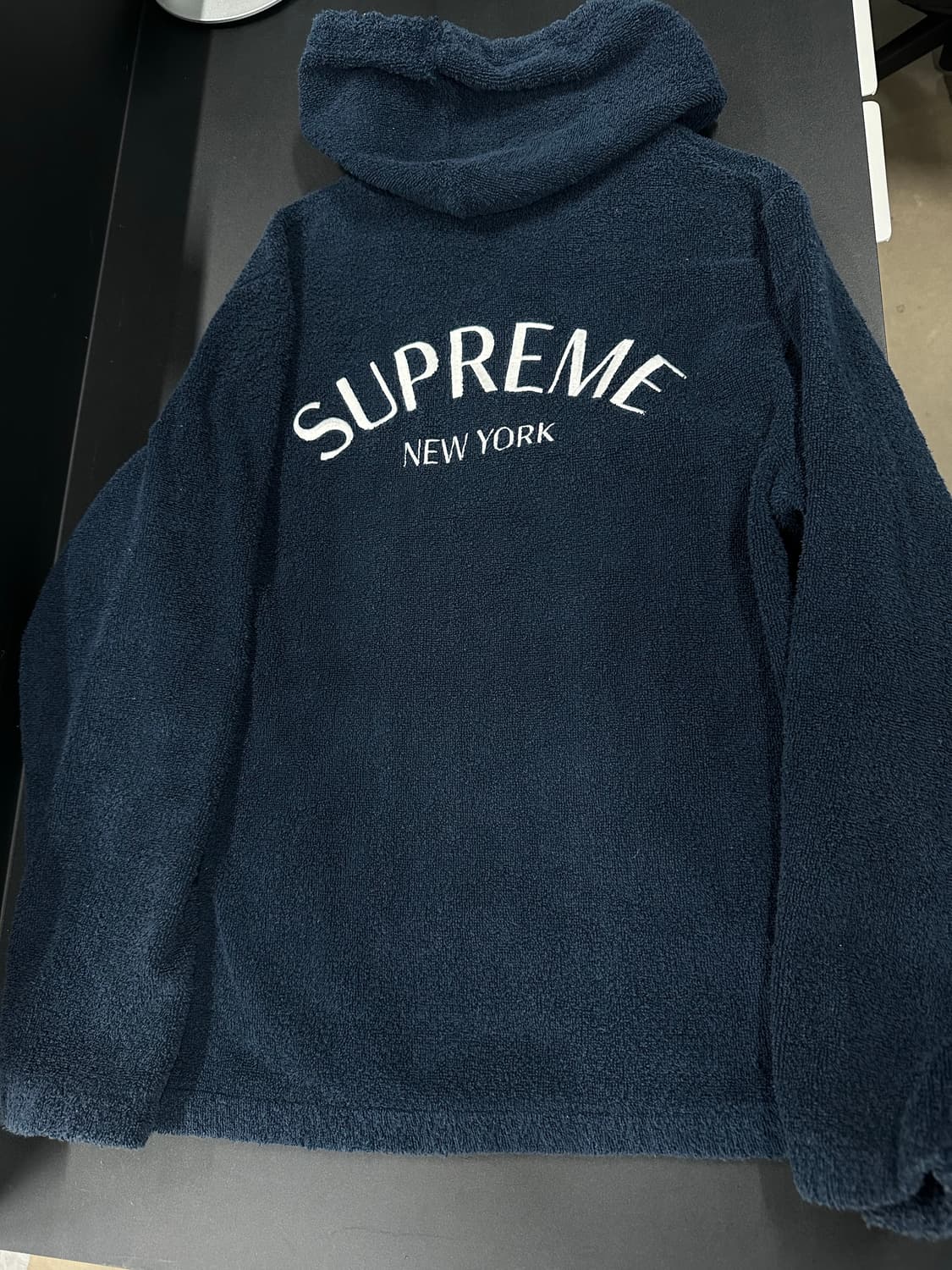 슈프림 16ss 테리 네이비 후드 집업 상품이미지8