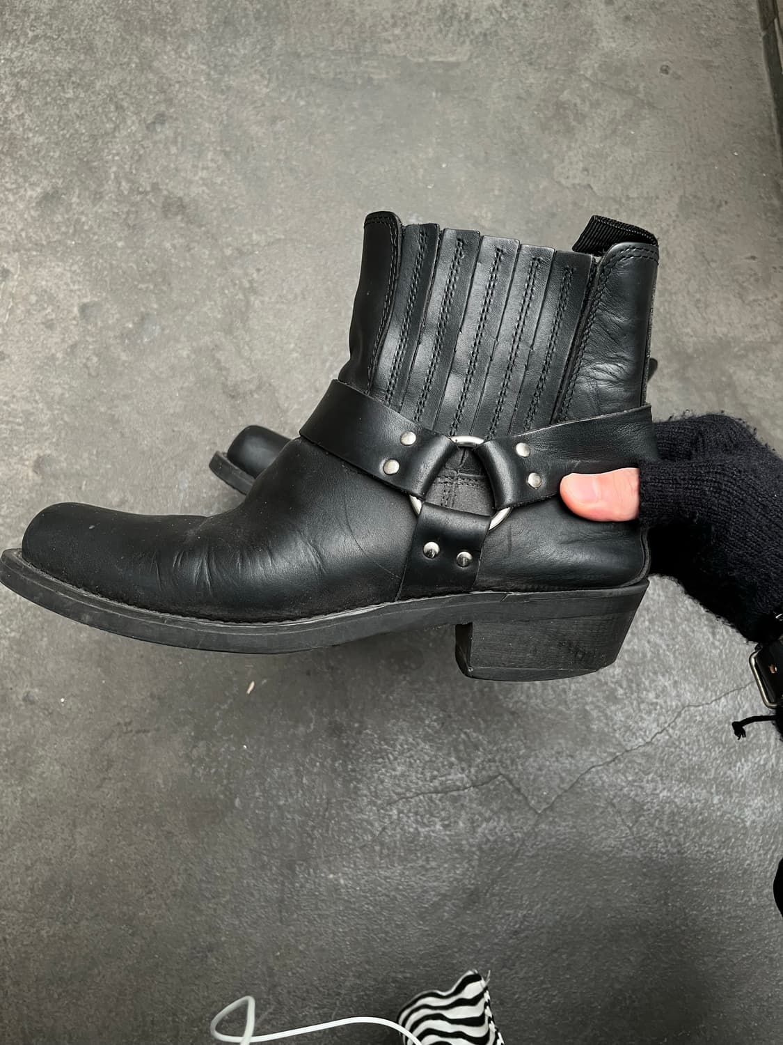 90s vintage harness chunky boots 상품이미지2