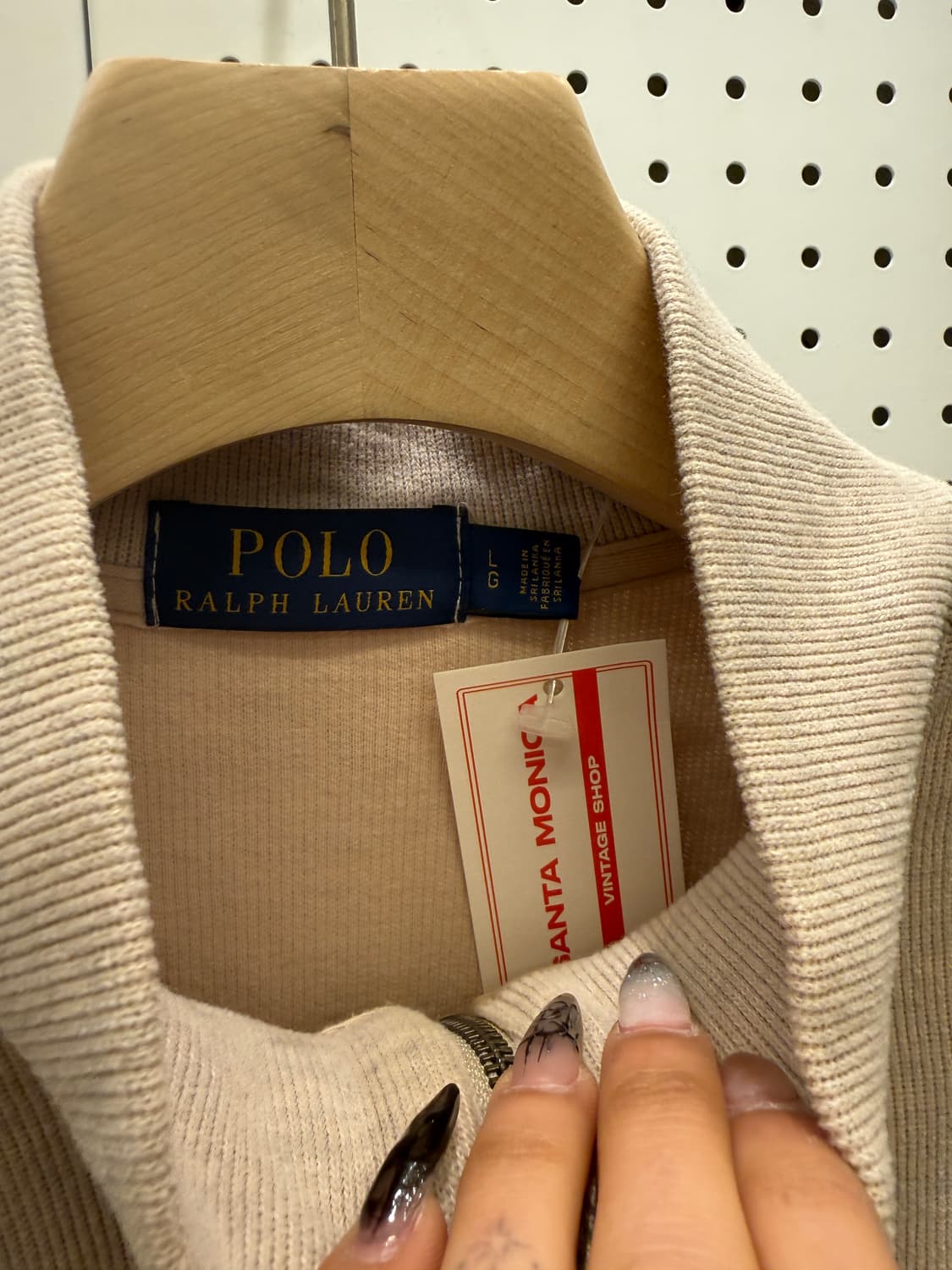 폴로 랄프로렌 하프집업 스웨트 베이지 U955 상품이미지5