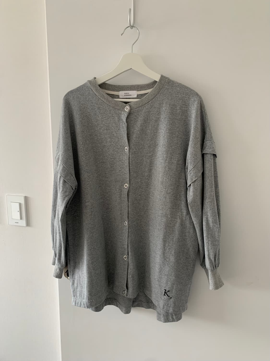 그레이 코튼 아우터 상품이미지1