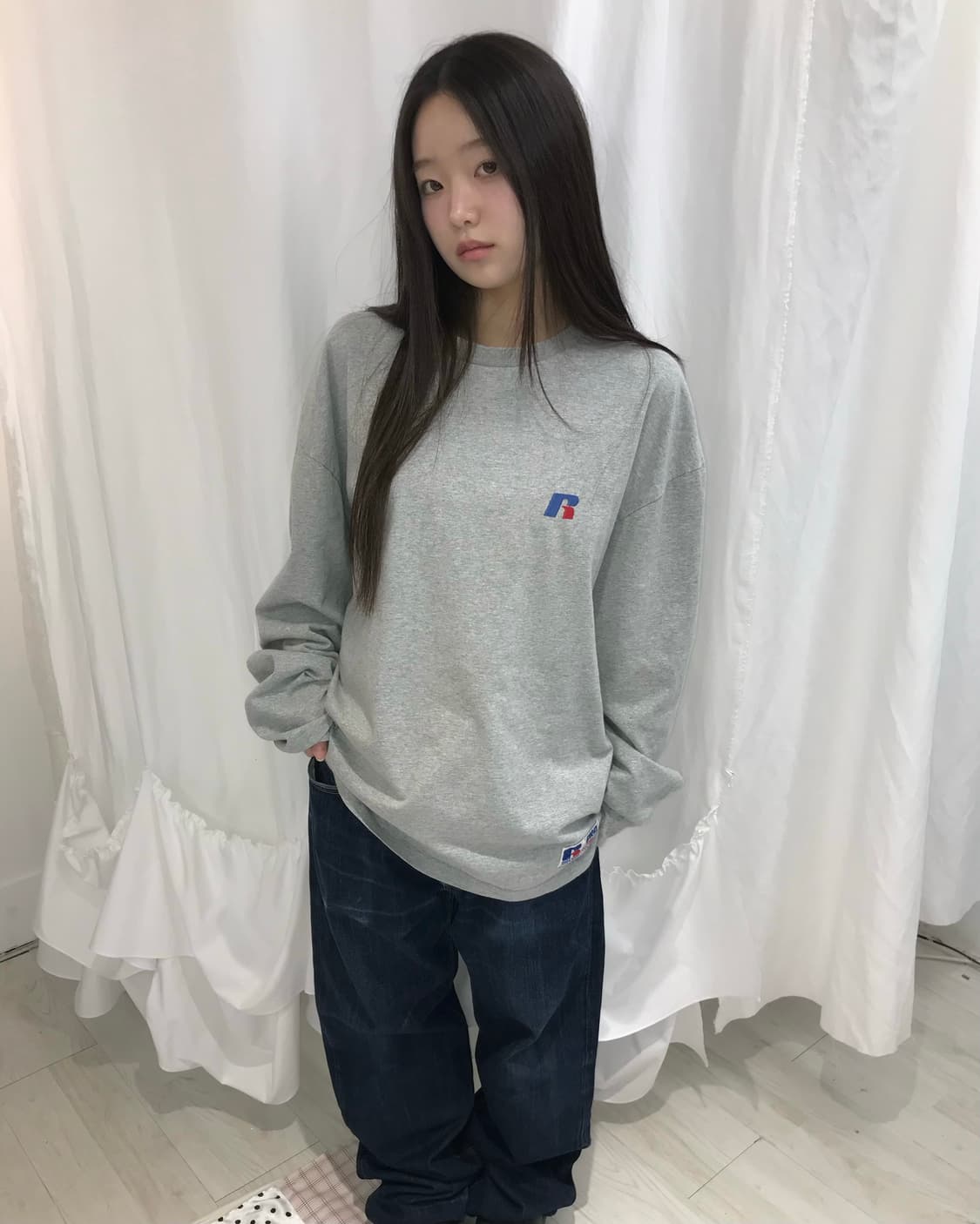 Russell Athletic 그레이 티셔츠  상품이미지3