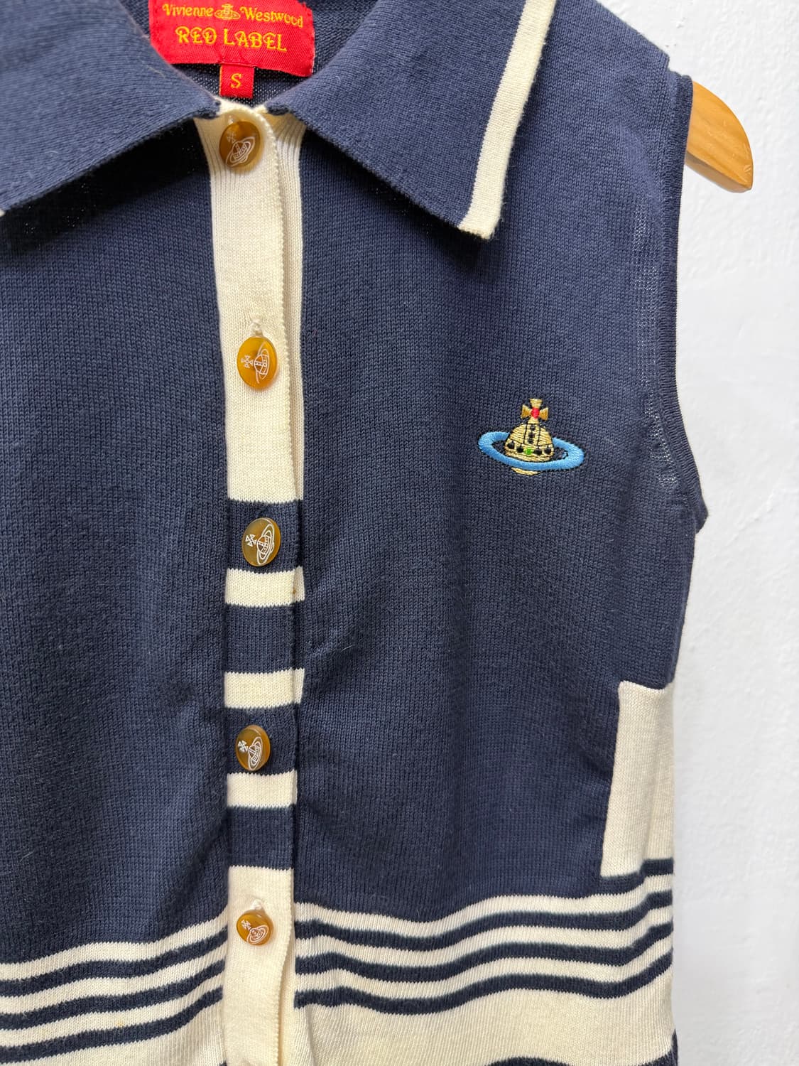 정품) 비비안웨스트우드 민소매 가디건 S  상품이미지4